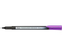 Pentel Bolígrafo S40 Pointliner, tinta de tinte de color, línea de 0.4 mm, tinta púrpura real (un bolígrafo)