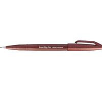 Pentel Bolígrafo SES15C-E con punta de fieltro, color marrón, 1 unidad