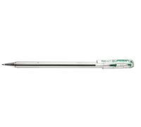 Pentel Bolígrafo Superb BK77 – punta 0,7 mm, tinta a base de aceite – Pack de 12 Verde Niños
