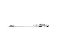 Pentel - Bolígrafo Superb con punta de bola formato MINI y tinta de color negro con base de aceite de alta densidad. - Pack de 12