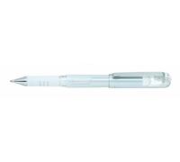 Pentel - Bolígrafos (12 unidades, punta de 1 mm, tinta de gel base de pigmento), color blanco
