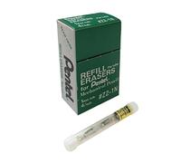 Pentel - Borrador de recambio para portaminas (12 tubos, 4 gomas por tubo, Z2-1N), color blanco