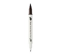 Pentel Brush Sign Pen Twin SESW30C - Rotulador de punta (2 puntas, color marrón oscuro (1 unidad)