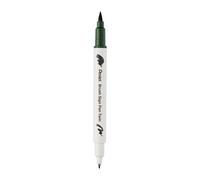 Pentel Brush Sign Pen Twin SESW30C - Rotulador de punta (2 puntas, color verde oliva)