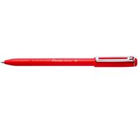 Pentel BX460-B IZee - Bolígrafo con capuchón (punta de 0,5 mm, 12 unidades), color rojo