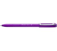 Pentel BX460-V IZee - Bolígrafo con tapa (punta de metal, grosor de trazo de 0,5 mm, 12 unidades), color morado