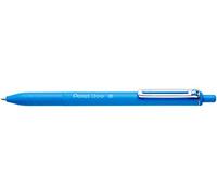 Pentel BX470-S IZee - Bolígrafo con clip metálico (trazo de 0,5 mm, 12 unidades), color azul claro