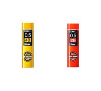 Pentel C275- Recambios para lápiz portaminas 0,5 x 60 mm, Härtegrad: 4B + C275-2BO Ain Stein - Minas para portaminas (0.5 x 60 mm, dureza 2B, 40 unidades)