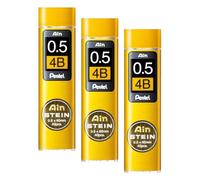 Pentel C275- Recambios para lápiz portaminas 0,5 x 60 mm, Härtegrad: 4B (Paquete de 3)