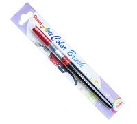 Pentel Color Brush - Pincel recargable, color rojo