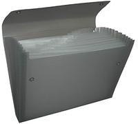 Pentel DCD14A Recycology - Carpeta de acordeón (polipropileno reciclado al 50% A4, con 13 fundas), color negro