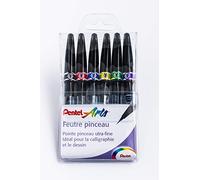 Pentel Divertidos rotuladores SE15C, punta suave, extrafinos, 6 rotuladores