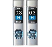 Pentel Druckbleistift-Feinmine AIN STEIN C273, Härtegrad: H (Paquete de 2)