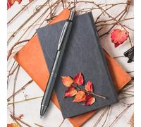 Pentel EnerGel aleación retráctil gel rodillo bolígrafo mate negro cuerpo azu...