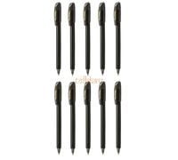 Pentel EnerGel BL 417 Roller Gel Pen - Tinta Negra 0.7mm Punto - Paquete de 10