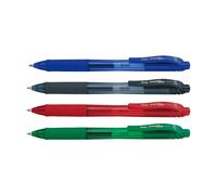 Pentel EnerGel BL107 Set de bolígrafos de gel retráctiles de 0,7 mm surtidos | 4 unidades