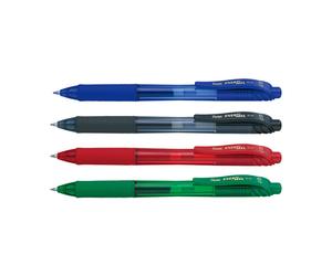 Pentel EnerGel BL107 Set de bolígrafos de gel retráctiles de 0,7 mm surtidos | 4 unidades