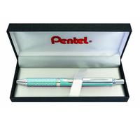 Pentel EnerGel BL407LS - Bolígrafo roller (en caja, ancho de traza 0,35 mm, diámetro bola 0,7 mm, tinta negra), color turquesa