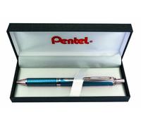 Pentel EnerGel BL407S - Bolígrafo roller (en caja, ancho de traza 0,35 mm, diámetro bola 0,7 mm, tinta negra), color azul