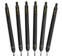 Pentel Energel BL437R1 - Bolígrafo de tinta de gel retráctil (punta de 0,7 mm, 6 unidades), color negro