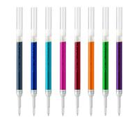 Pentel Energel BL77/BL57/BL37/BL37 - Recambio de punta metálica de 0,7 mm, 8 colores, negro, azul, rojo, verde, naranja, rosa, azul cielo, violeta
