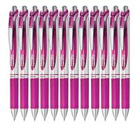 Pentel EnerGel BL77-V4X Bolígrafo Gel Retráctil 0.7 mm Magenta Pack 12