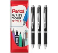 Pentel EnerGel BLP77 - Bolígrafo retráctil de tinta de gel permanente, punta de 0,7 mm, en embalaje de almohada (azul)