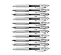 Pentel Energel Pure BLN75TL-AX Bolígrafo de tinta de gel (0,25 mm, punta de aguja, recargable), color negro