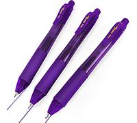 Pentel Energel X BL107 Retráctil Gel Bolígrafos - 0.7mm - Violeta Tinta - Paquete de 3