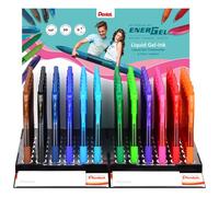 Pentel Energel X Bolígrafo Retráctil 0,7 mm Surtido Expositor de 72 unidades
