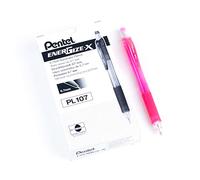 Pentel energizar-X lápiz mecánico (0.7mm) Rosa barril, caja de 12 (PL107P)