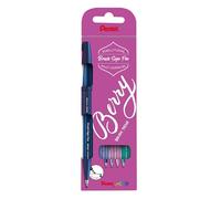 Pentel - Estuche Brush Sign Pen rotulador punta fibra flexible, 4 unidades
