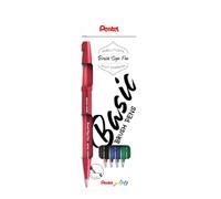 Pentel Estuche de rotuladores punta pincel Sign Pen – 4 colores básico