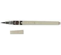 Pentel FP6L M - Pincel recargable (punta sintética, tinta negra)