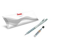 Pentel GraphGear PG1015-A, Portaminas técnica cuerpo metal 0,5 mm + 1 estuche de 12 minas Hi-Polymer Super C505-HB, PG1015-A/C505-HB