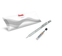 Pentel GraphGear PG515-A - Portaminas técnica (0,5 mm, 1 estuche de 12 minas Hi-Polymer Super C505-HB)
