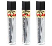 PENTEL Hi-Polymer Super - Juego de 3 cajas de 12 minas (0,5 mm, 4H)