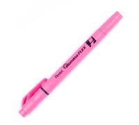 Pentel Illumina Flex - Rotulador de punta doble, tinta rosa, paquete de 10 bolígrafos