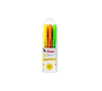 Pentel illumina Flex SLW11 - Rotuladores de punta doble, color amarillo, naranja y verde