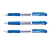 Pentel - Juego de 3 bolígrafos con tinta a Gel Hybrid Gel Grip K157, azul