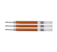Pentel - Juego de 3 recambios LR7 para Roller Energel líquido PTE 0,7 trazo 0,35 mm naranja
