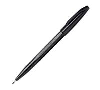 Pentel - Juego de 6 Tinta fieltro Sign Pen S 520, negro