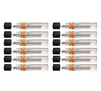 Pentel - Juego de minas de recambio para portaminas (12 tubos de 12 unidades, minas HB de 0,5 mm)