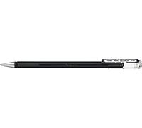 Pentel K110-VAX Mattehop - Bolígrafo roller de tinta de gel con tinta de alta cobertura en acabado mate, modelo con tapa, 1 unidad, color negro