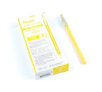 Pentel K110-VGX Mattehop - Bolígrafo roller de gel con tinta de alta opacidad en acabado mate, modelo con tapa, 1 unidad = 12 unidades, color amarillo