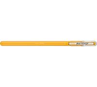 Pentel K110-VGX Mattehop - Bolígrafo roller de tinta de gel con tinta de alta opacidad, acabado mate, modelo con tapa, 1 unidad, color amarillo
