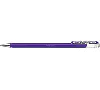 Pentel K110-VVX Mattehop - Bolígrafo roller de tinta de gel (tinta de alta opacidad, acabado mate, modelo con tapa, 1 unidad), color morado