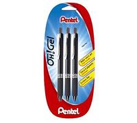 Pentel K497 - Bolígrafo con tinta de gel, retráctil, color negro