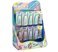 Pentel Knody Corrector de Cinta Bicolor con Punta Retráctil de 6m x 5mm