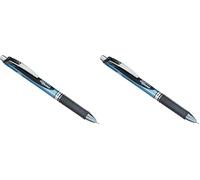 Pentel Liquid Gel-Tintenroller EnerGel BLN75, schwarz (Paquete de 2)
